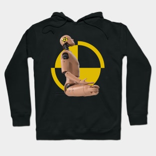 Crash Test Dummy Yellow Man Testing Car Crash Hoodie